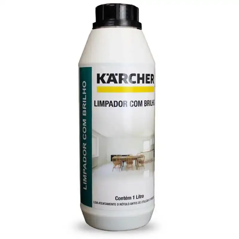 Detergente limpador com brilho 1 litro rende 10 litros Karcher — fotografia de referência