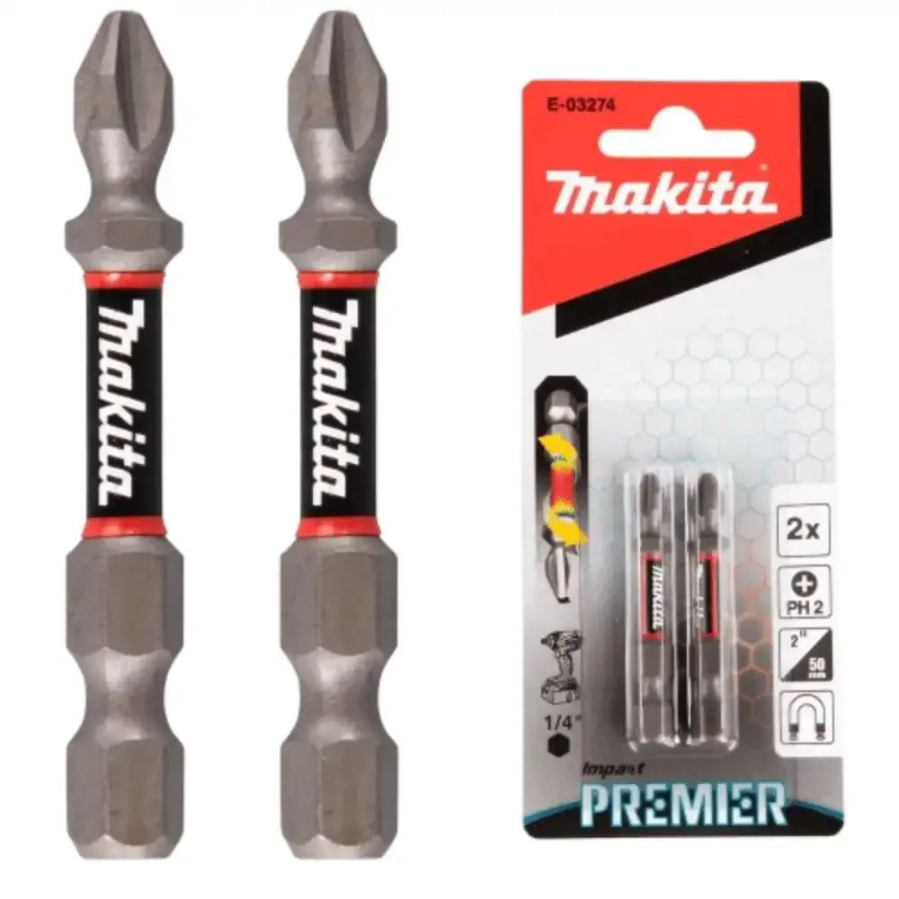 Bits de Torção PH2 50mm com 2 unidades E-03274 MAKITA — fotografia 3