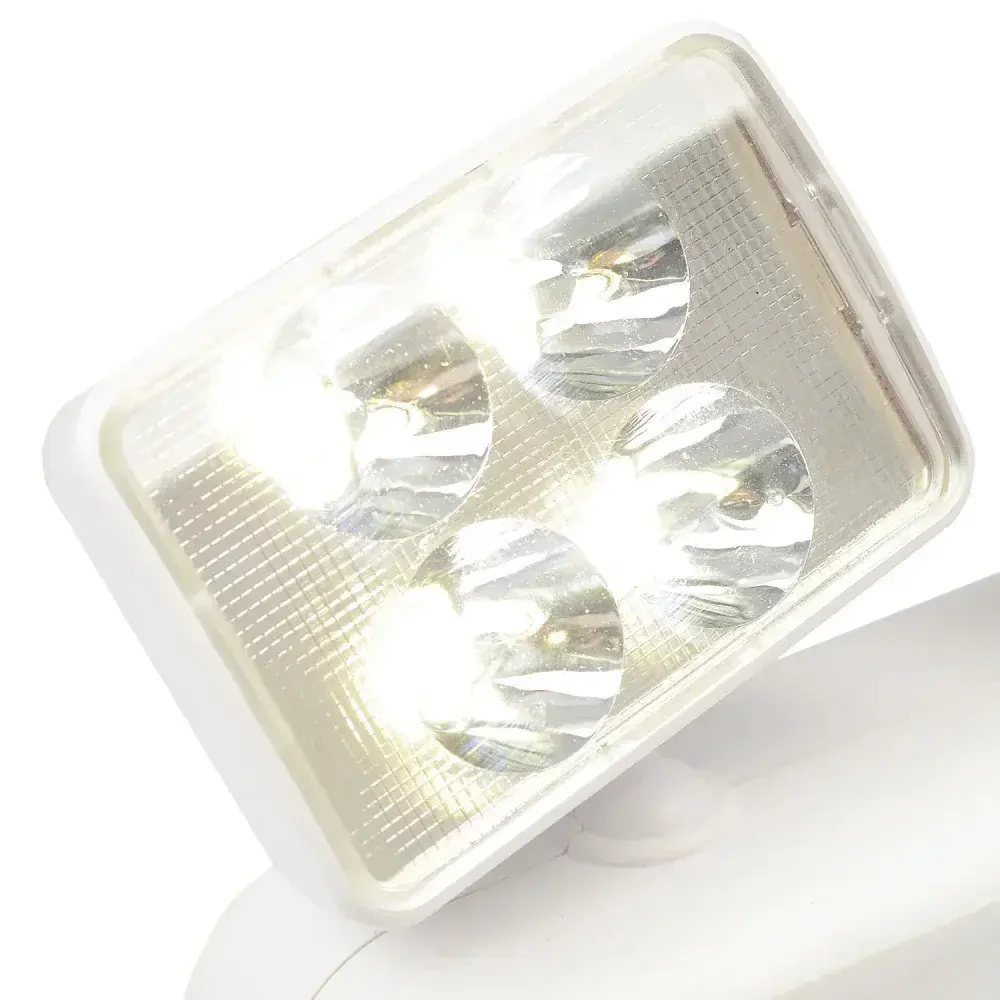 Luz de emergência led 2 faróis 2200LM biv Segurimax — fotografia 10