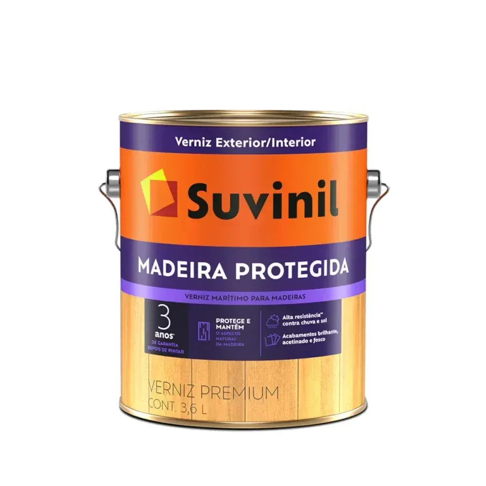Verniz madeira protegida fosco natural 3,6L Suvinil — fotografia 2