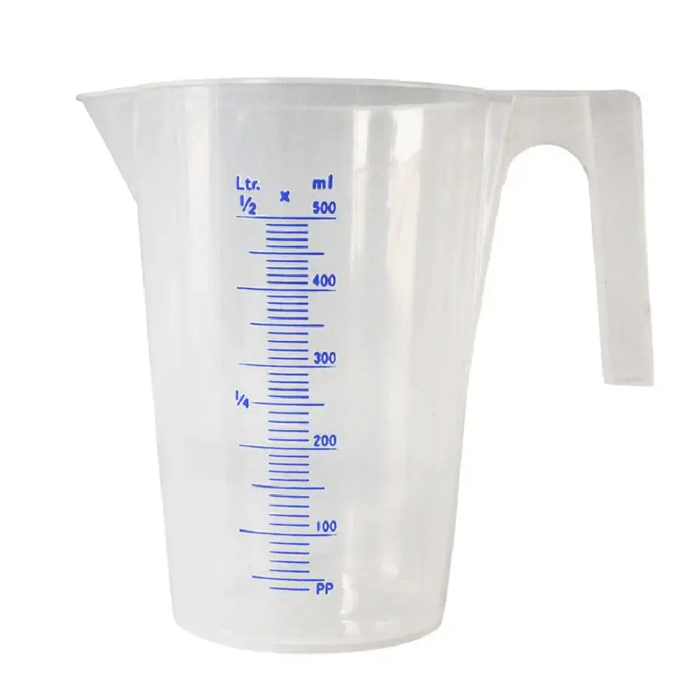 Jarra polipropileno graduada branca c| escala 500ML 2162 Bremen — fotografia de referência
