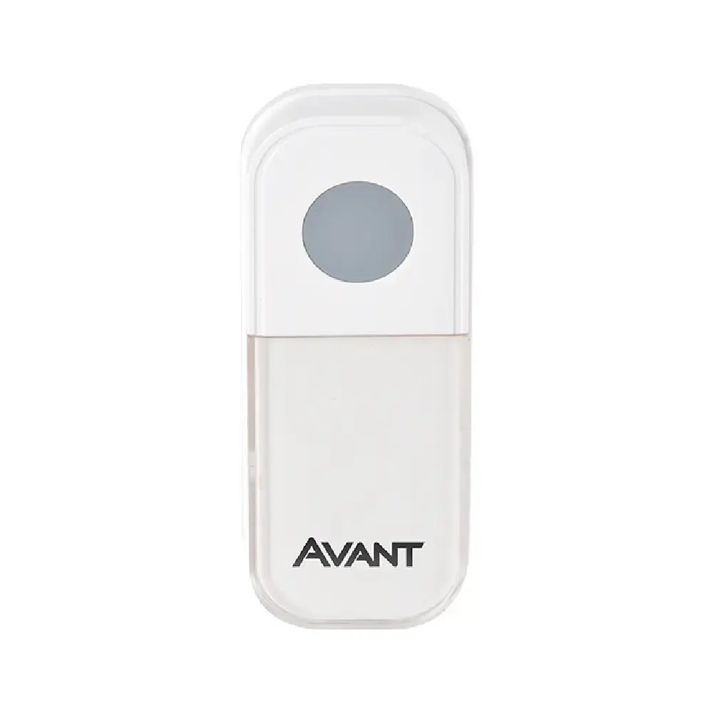 Campainha digital de tomada sem fio bivolt branco Avant — fotografia 3