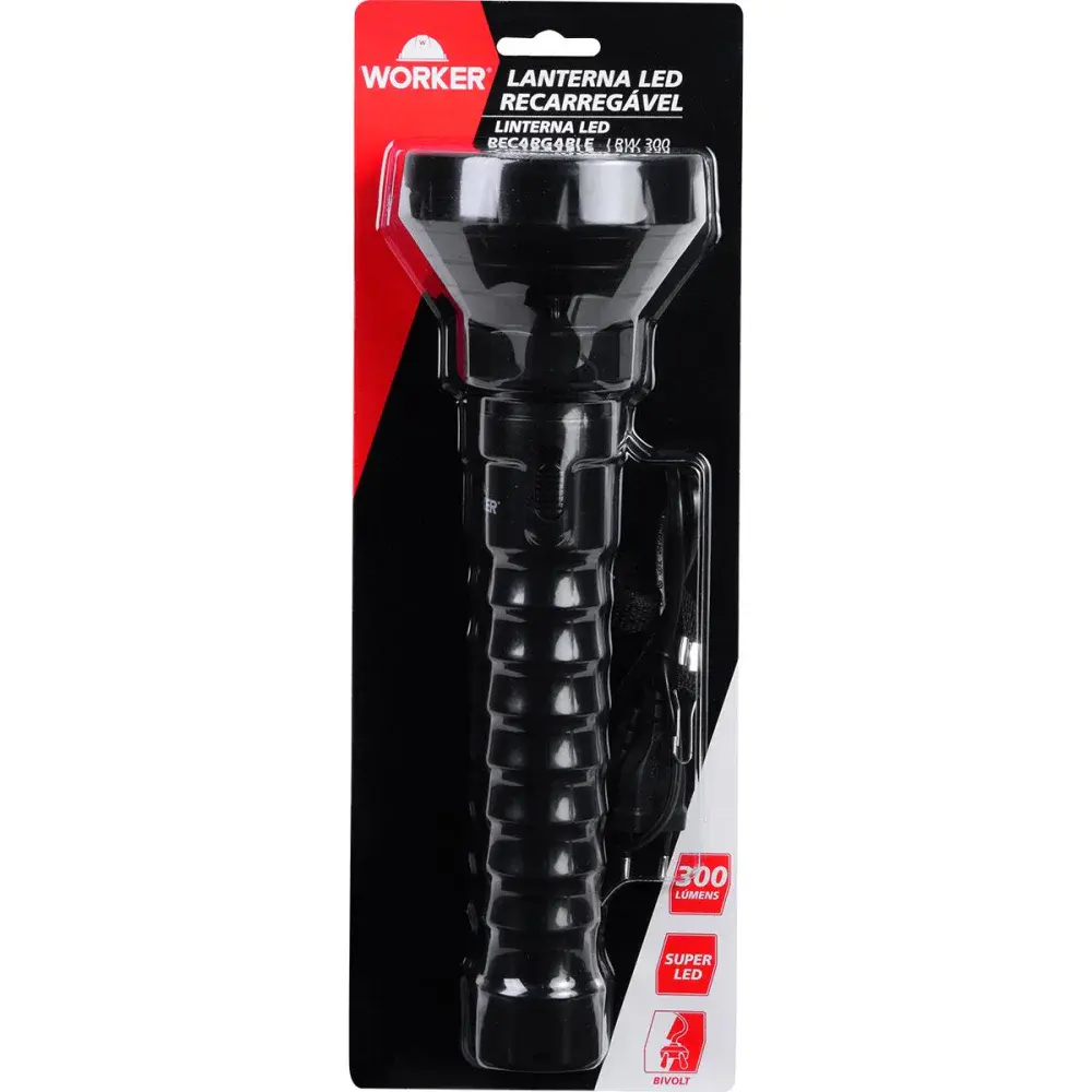 Lanterna recarregável lrw 300 lumens 5V Worker — fotografia 8