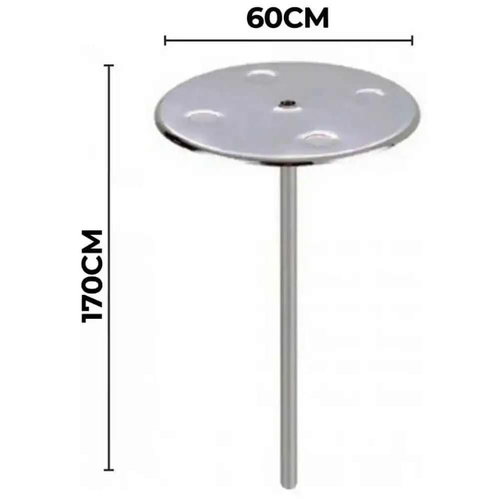 Mesa Inox para Piscina Bar Molhado 60 CM x 170 CM com Regulagem EVALD — fotografia 4