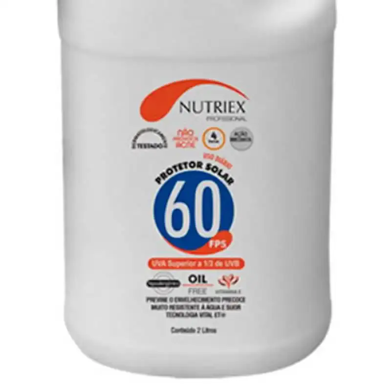 Protetor solar FPS 60 2.0 litros bombona Nutriex — fotografia 3