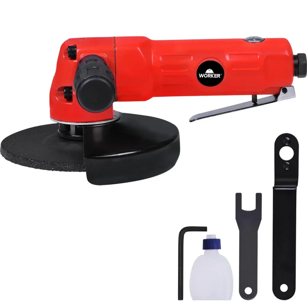 Esmerilhadeira angular pneumática 5 125MM 10000RPM Worker — fotografia de referência