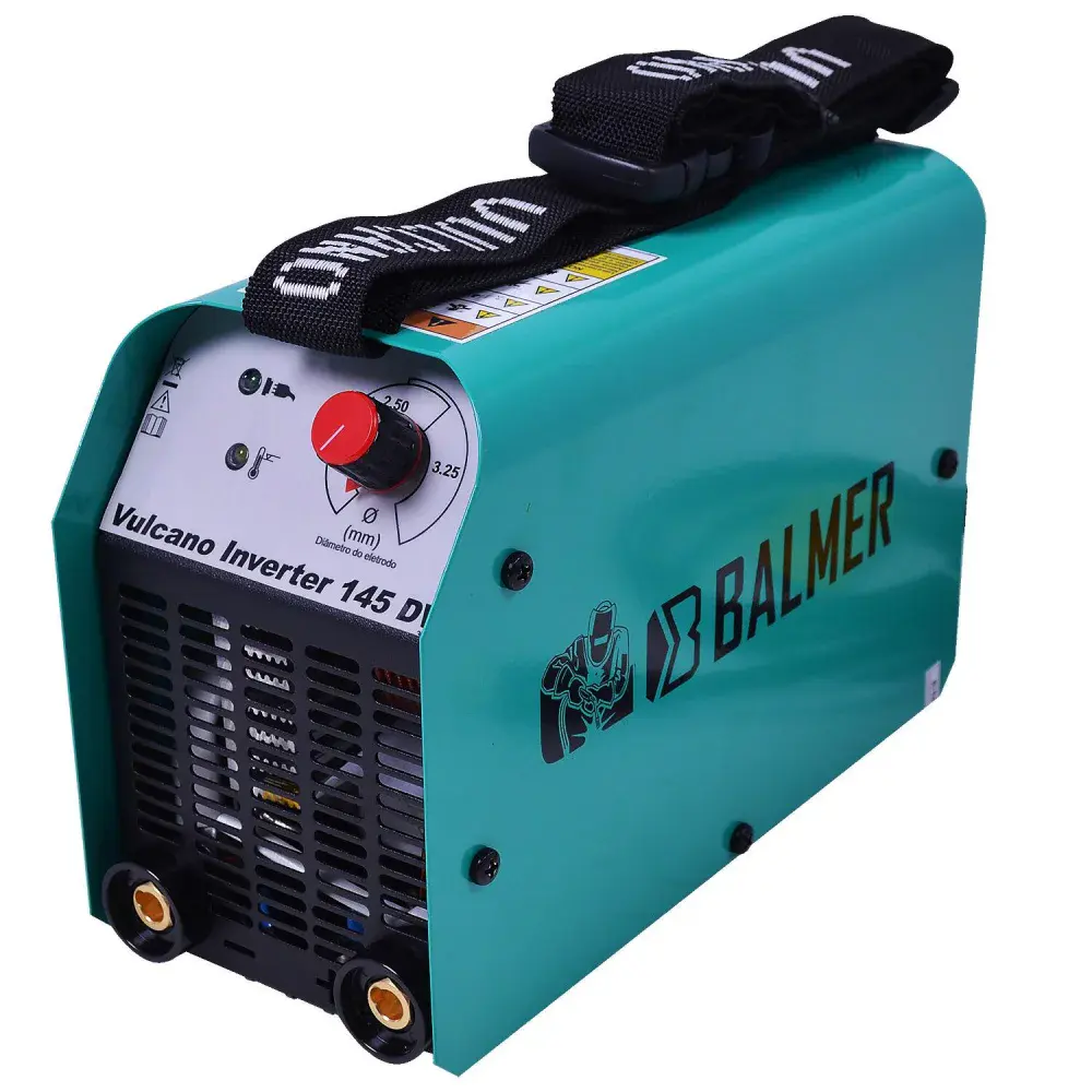 Fonte de solda vulcano inverter 145 dv 145A bivolt Balmer — fotografia 3