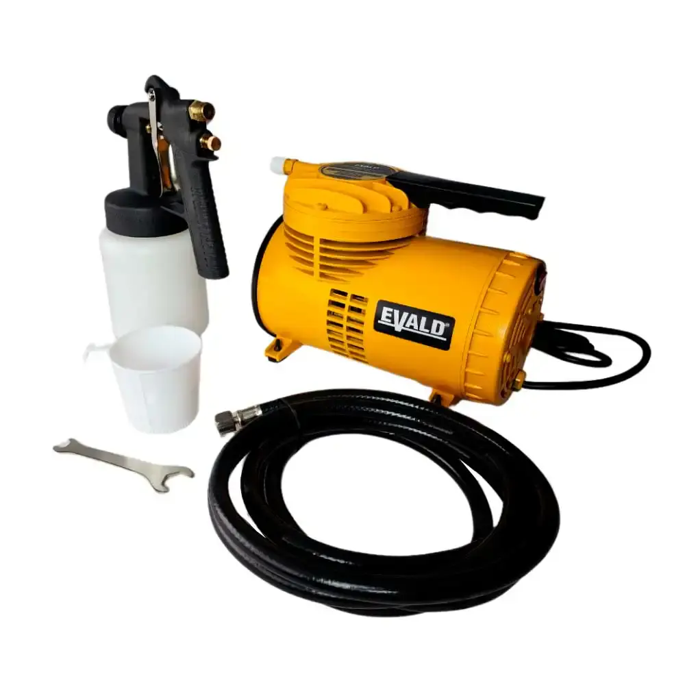 Compressor de ar direto 1/4 HP 190W bivolt com pistola EVCAD-250 Evald — fotografia 3