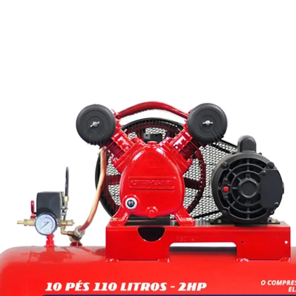 Compressor de ar 2 HP 10 pés 110 litros trifásico 220/380V Chiaperini — fotografia 5