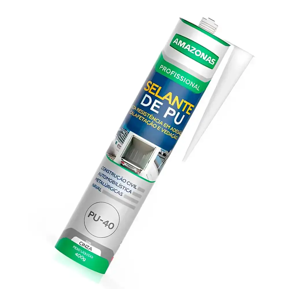 Selante PU tipo sikaflex 310 ML cinza Amazonas — fotografia 5