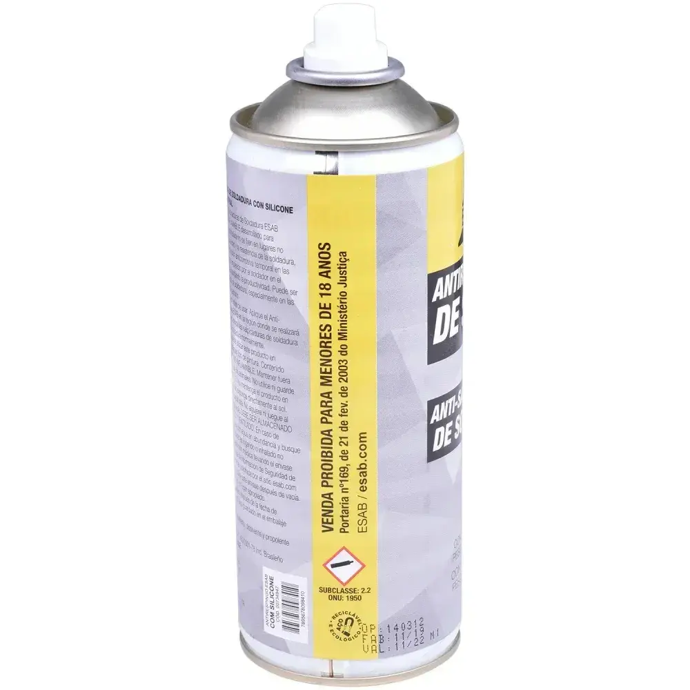 Anti respingos de solda com silicone 400 ml Esab — fotografia 9