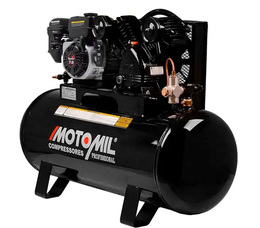 Compressor de ar com motor gasolina 7 HP 15 pés 130 litros MotoMil — fotografia 3