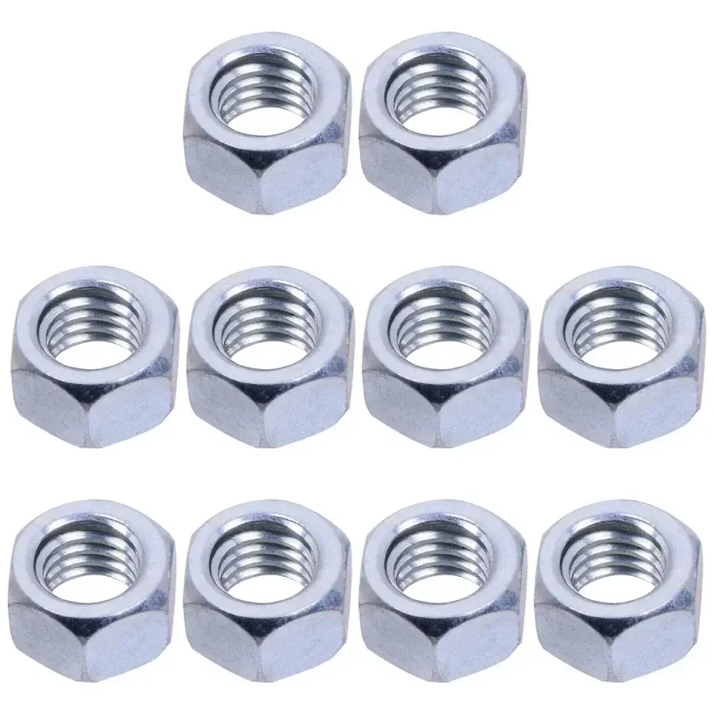 Porca sextavada zincada 3/8” x 9/16” 421995 Worker – 10 pçs — fotografia 5