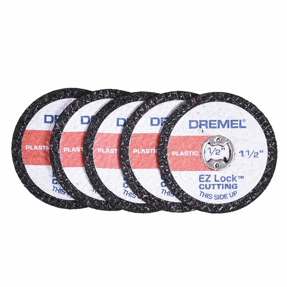 Kit discos corte de plástico 5 peç 38MM ez lock Dremel — fotografia de referência