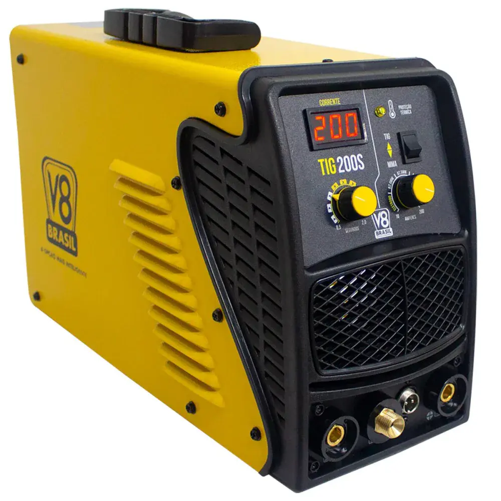 Máquina de solda inversora 200A tig mma 200S 220V V8 brasil — fotografia 2