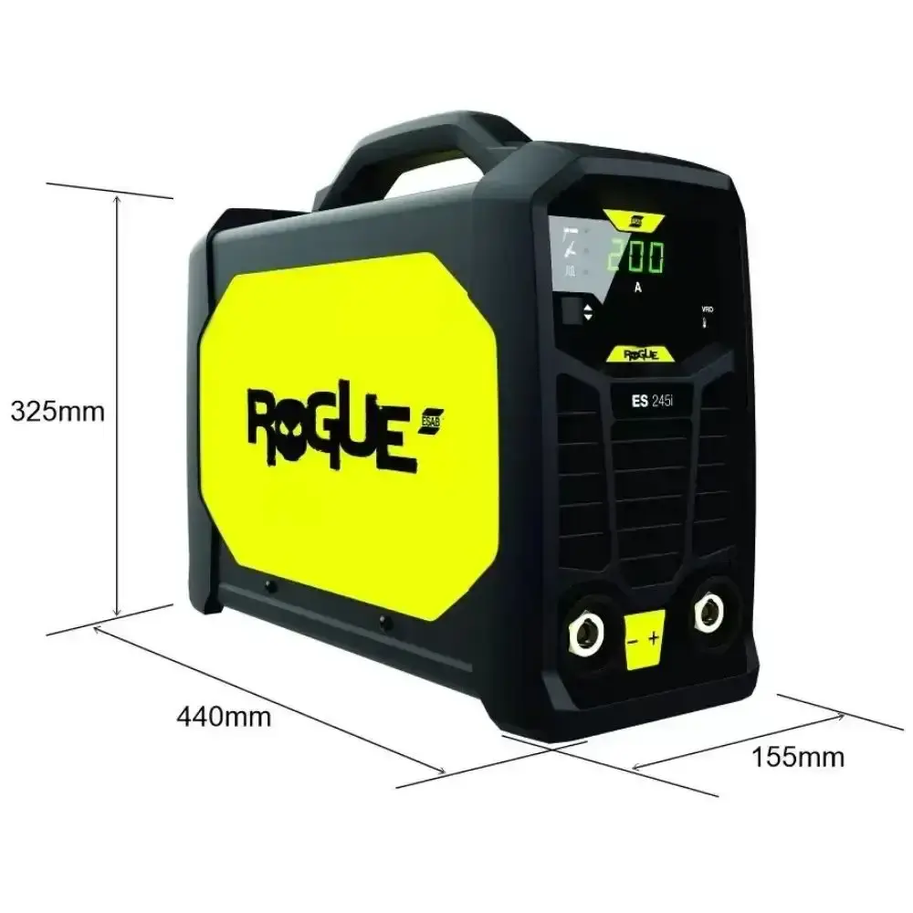 Solda inversora LHN rogue 220V Esab com mascara para solda automática evald — fotografia 3