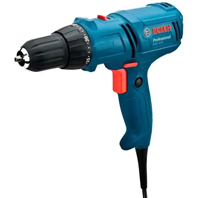 Parafusadeira e furadeira elétrica 3/8 POL 400W GSR 7-14E Bosch + kit de brocas 5 peç 220 V — fotografia 3