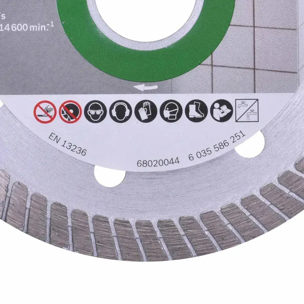 Disco diamantado expert turbo para porcelanato 105MM 20MM Bosch — fotografia 6