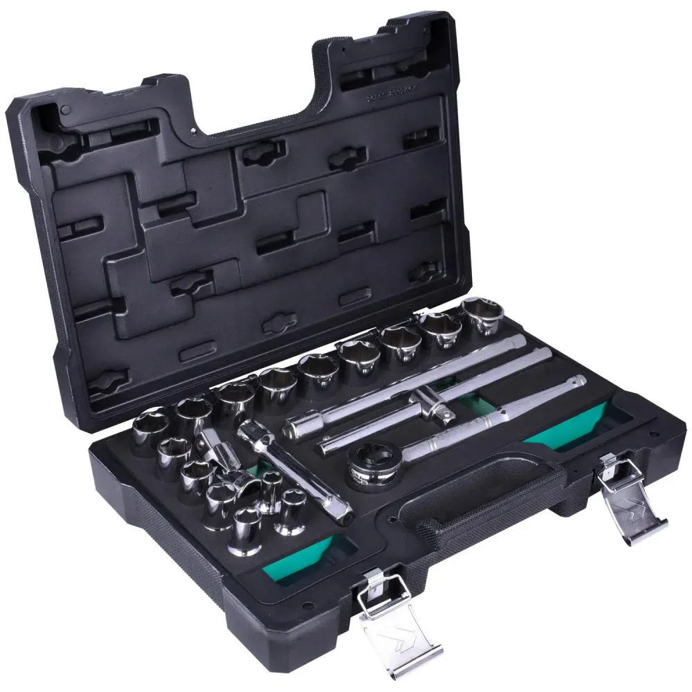 Jogo de soquete 3/8” a 1.1/4” encaixe 1/2” Belzer - 20 peç