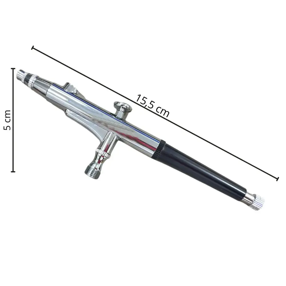 Caneta aerógrafo dupla ação 0,3 MM 2 canecas profissional EVCA-2C Evald — fotografia 4