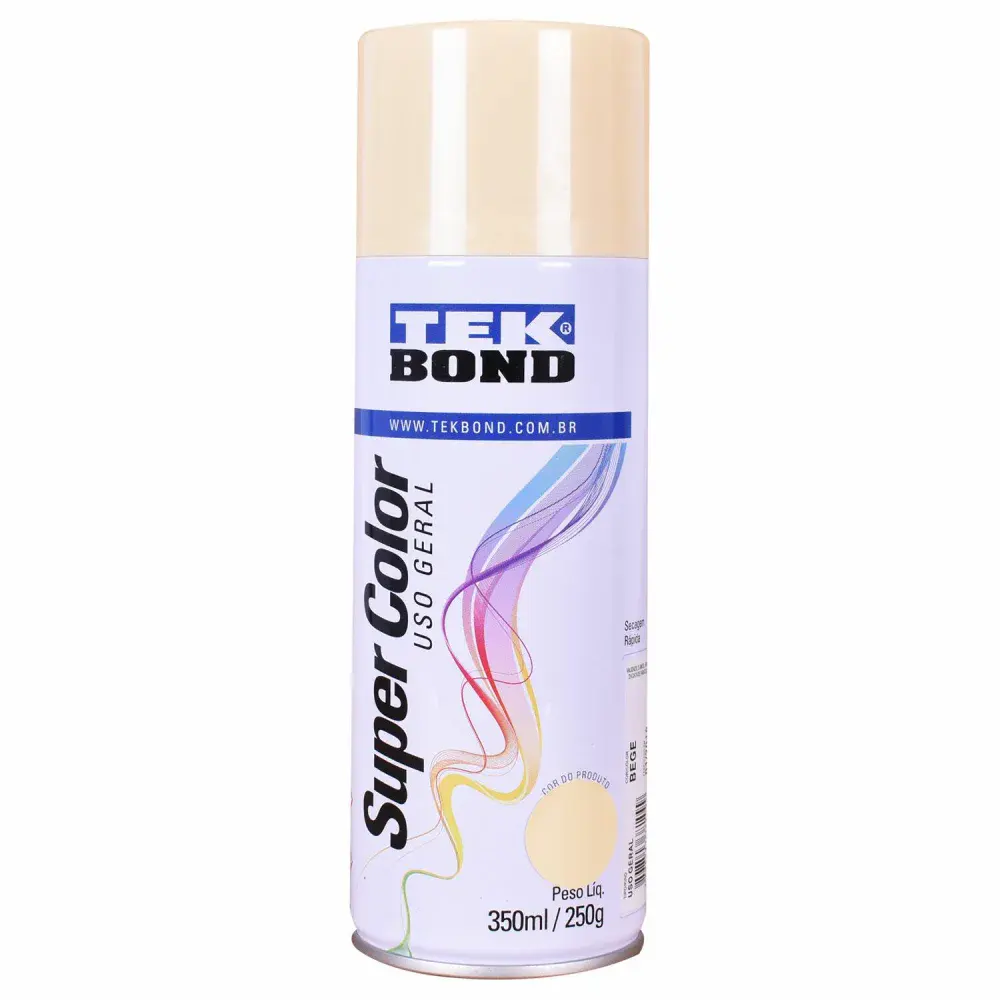 Tinta spray uso geral bege 350ML Tekbond