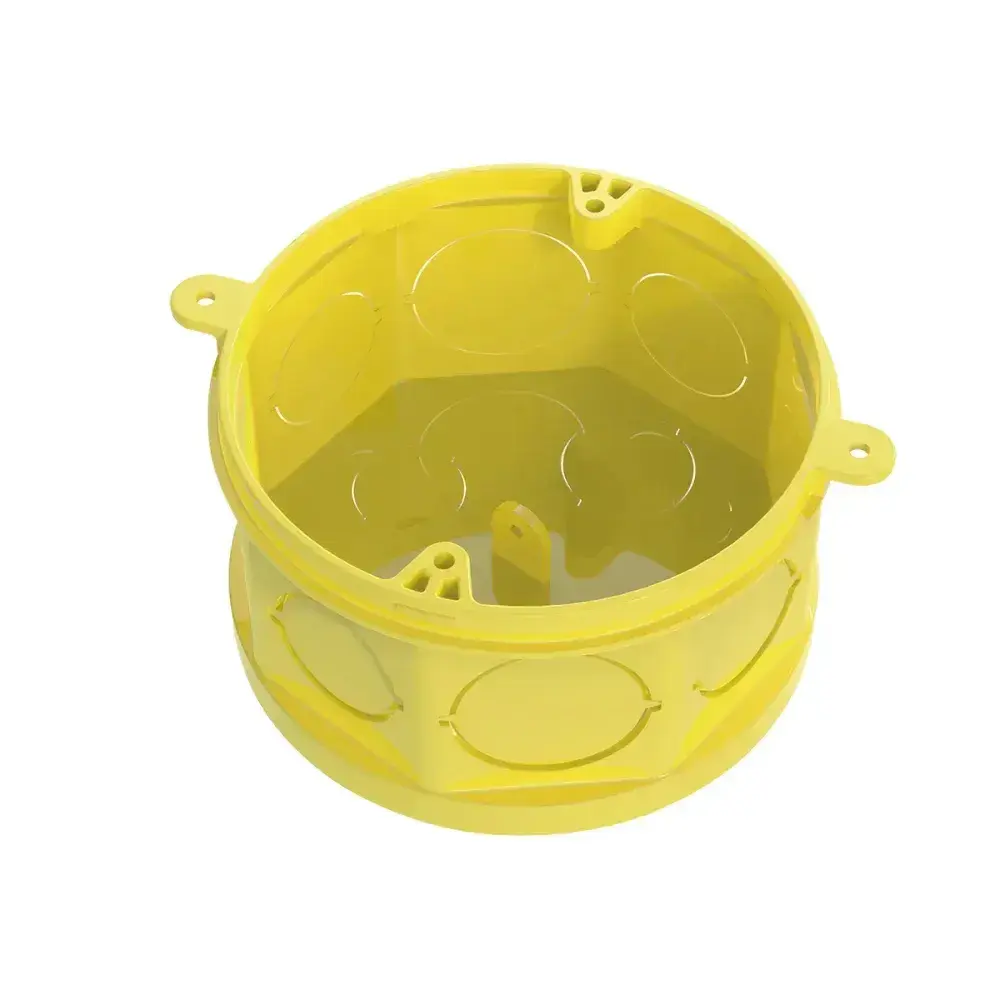 Caixa de luz 4X4 octogonal tigreflex amarelo Tigre