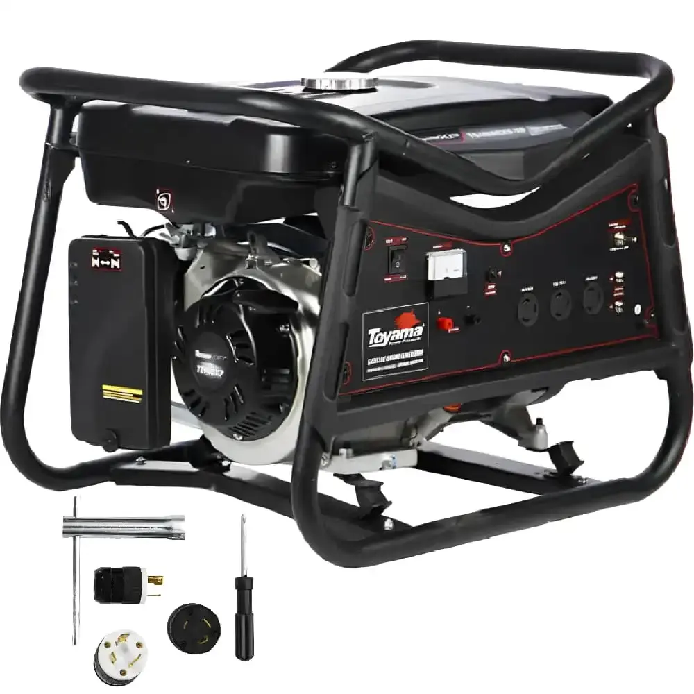 Gerador energia gasolina 3,8KVA 201-049 bivolt AVR Toyama — fotografia de referência