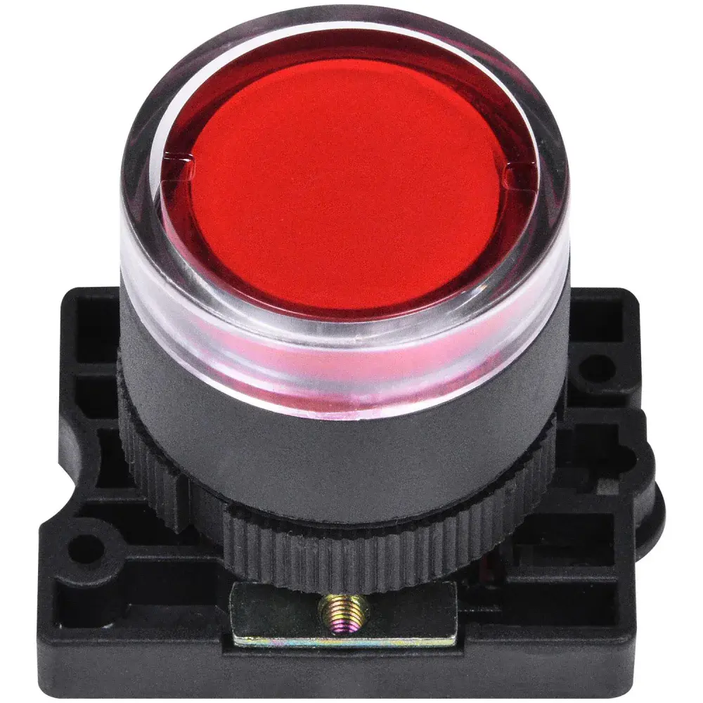 Botão de comando vermelho em plástico NP2-EW340 Chint — fotografia 6