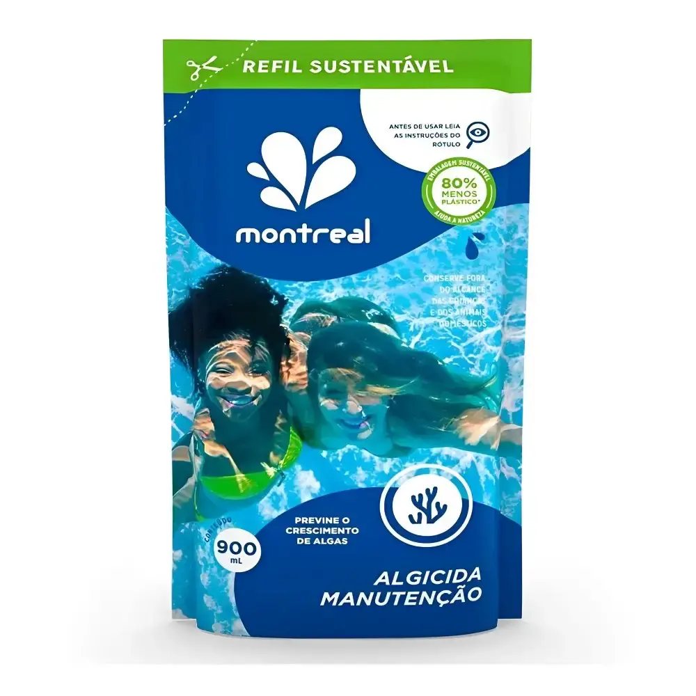 Algicida Manutenção 900 ml Refil MONTREAL