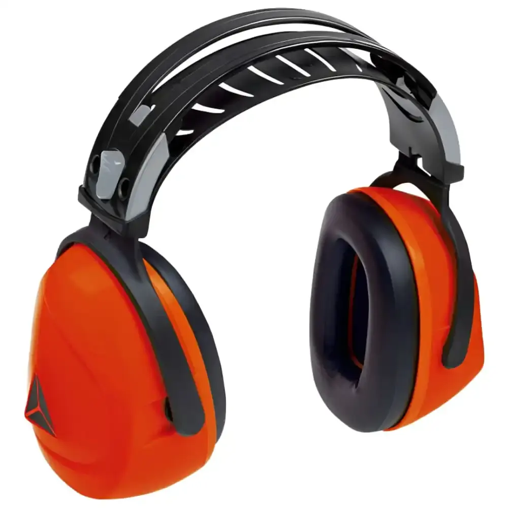 Protetor auricular abafador tipo fone interlagos laranja delta