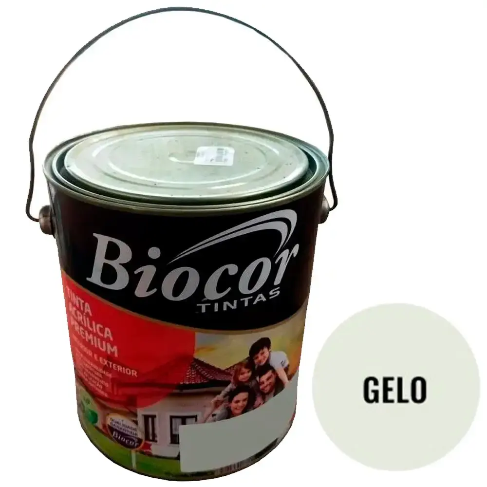 Tinta para parede e piso gelo 3.6 litros 01642 biocor — fotografia de referência