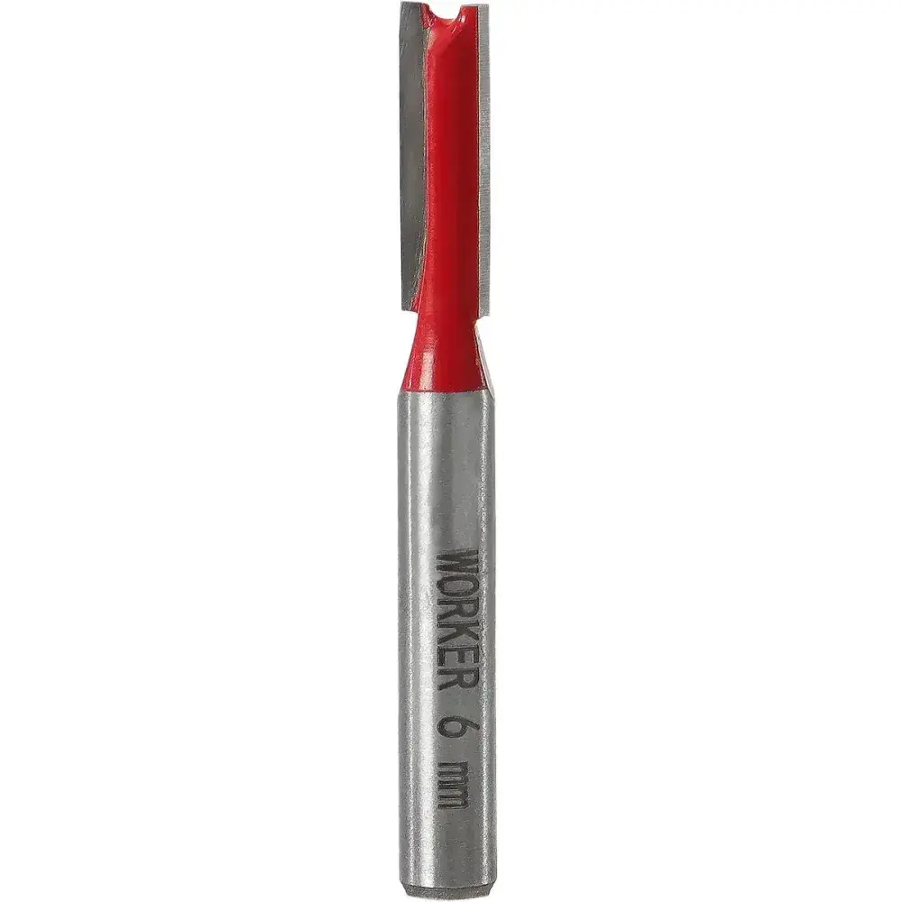 Fresa reta paralela dupla para tupia 1/4 tct-hm 6MM Worker — fotografia 7