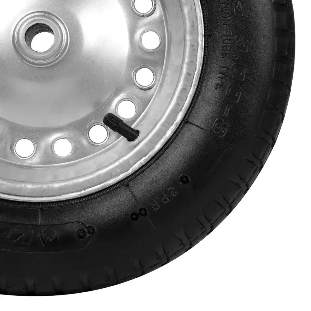 Roda para carrinho de mão worker modelo eixo 3/4 com pneu e câmara Maestro — fotografia 7