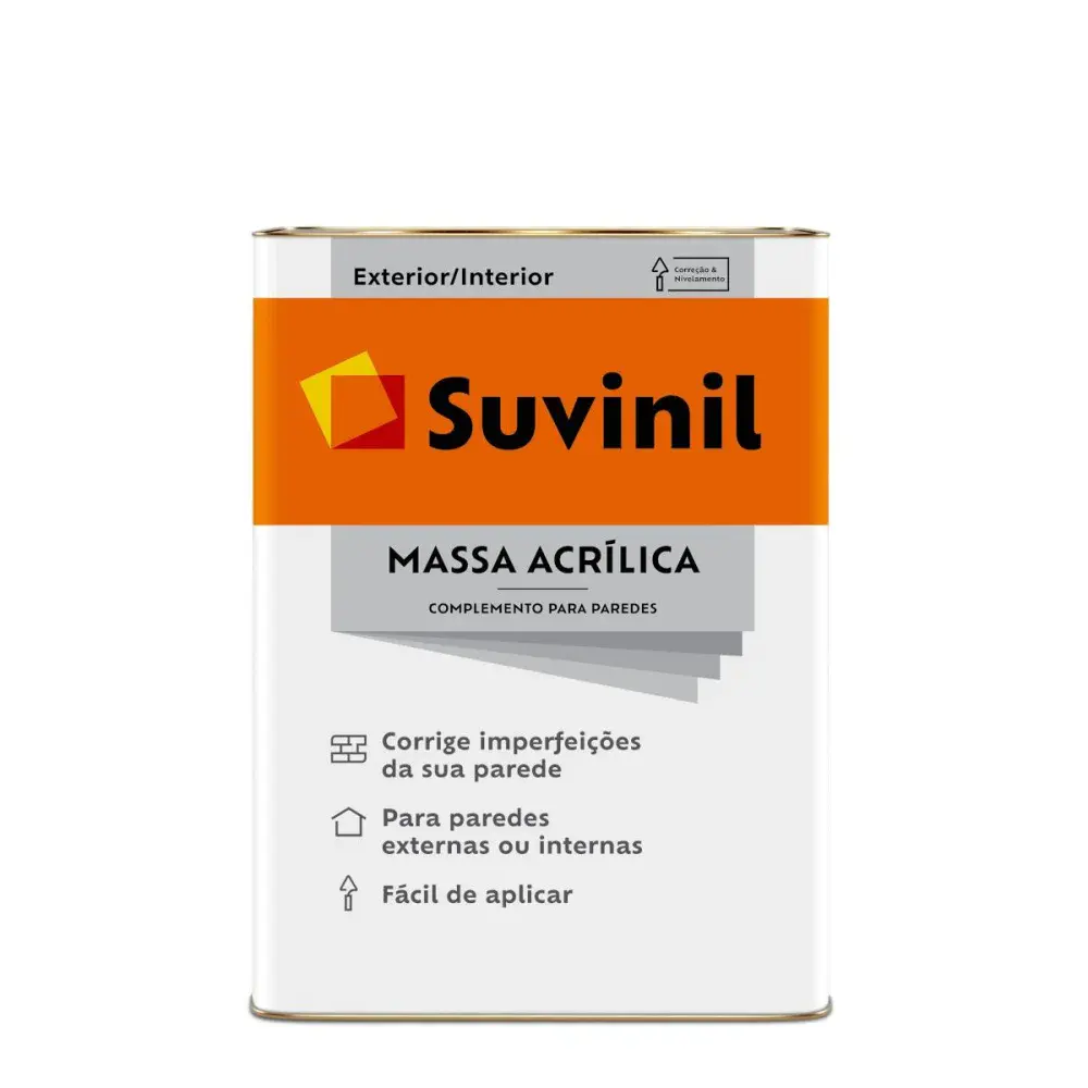 Massa acrílica para alvenaria lata 25KG Suvinil