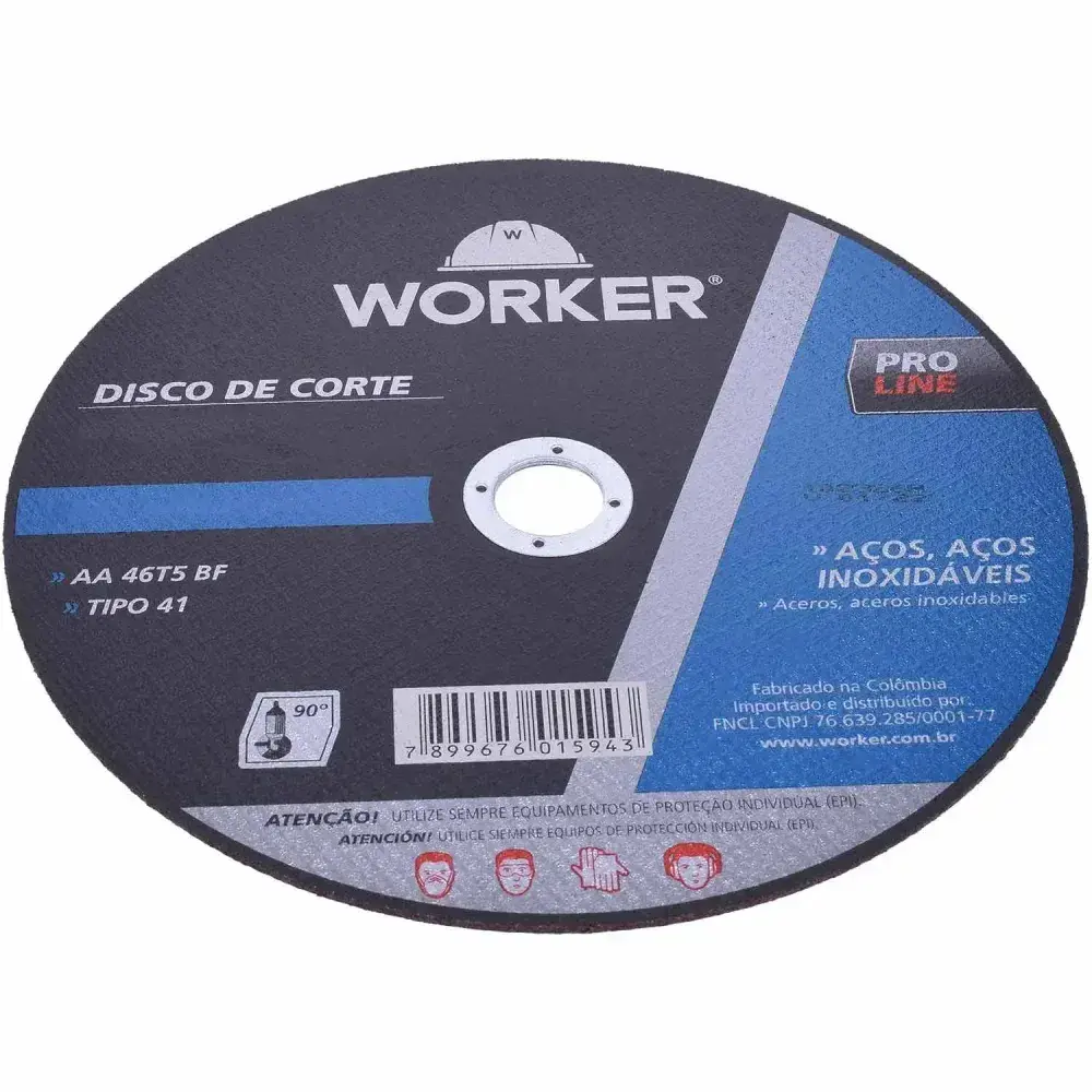Disco corte 7,6/8 inox Worker — fotografia 8