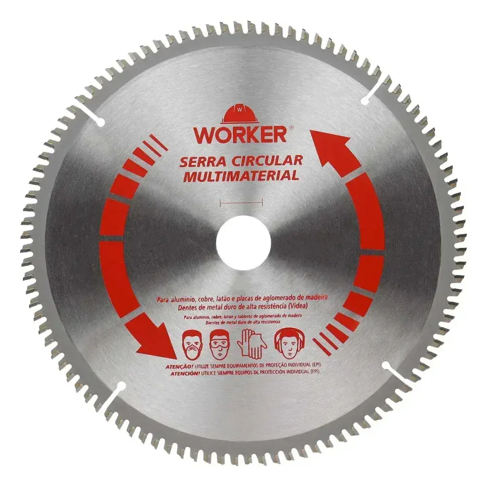 Disco de serra multimaterial 10 100 dentes 30MM Worker — fotografia 7