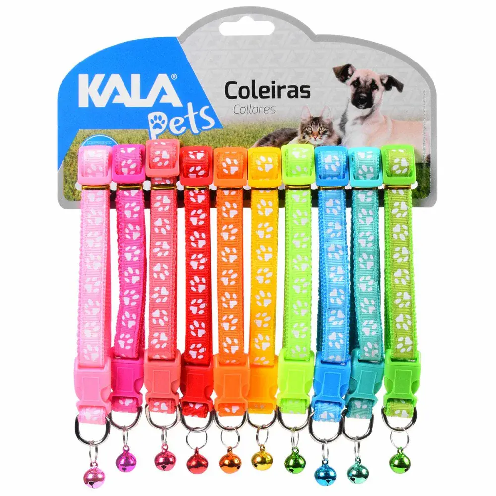 Kit coleira para cachorro ajustável 25-40CM 10 peç Kala — fotografia 11