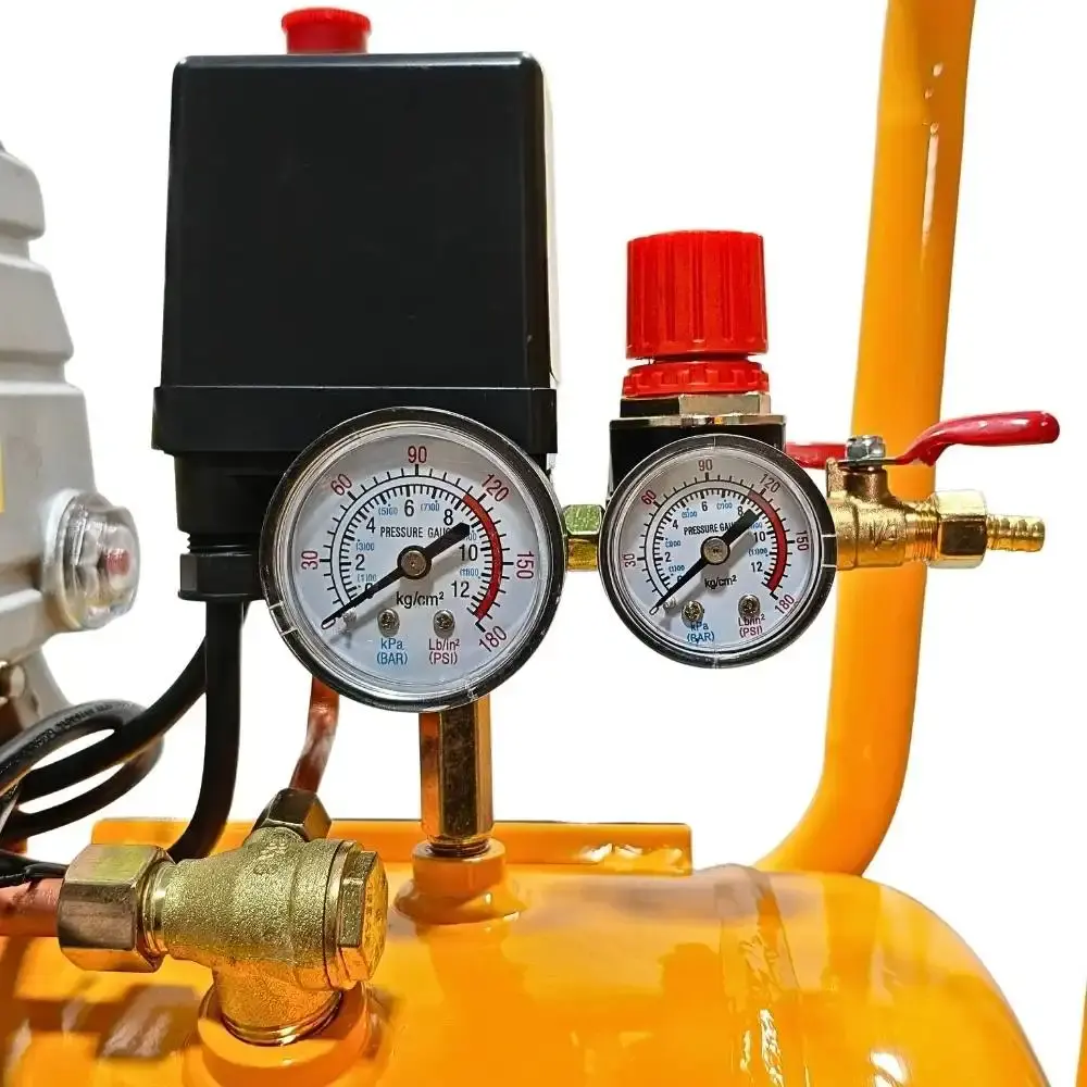 Compressor portátil lub 8,6 pés 2HP 50L com kit 5 peças evald tractor Compbrasil 220 V — fotografia 7