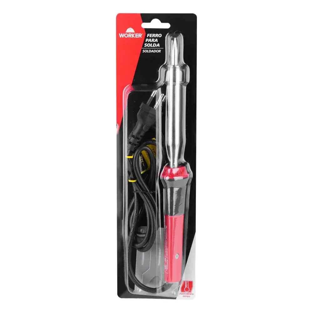 Ferro de solda modelo soldador 100W 220V Worker — fotografia 5