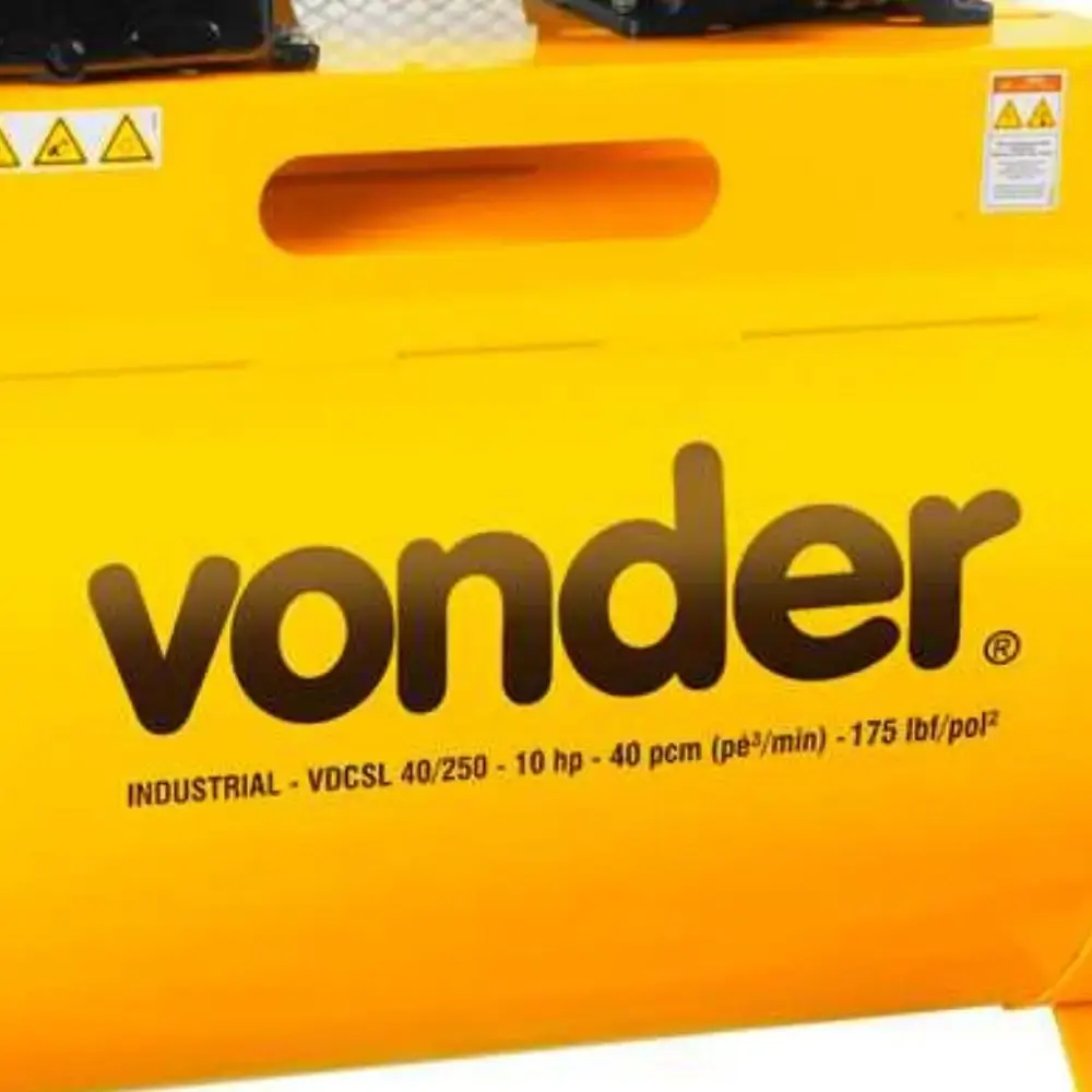 Compressor de ar VDCSL-40/250 10,0CV trifásico 380 v / 660 v Vonder — fotografia 3