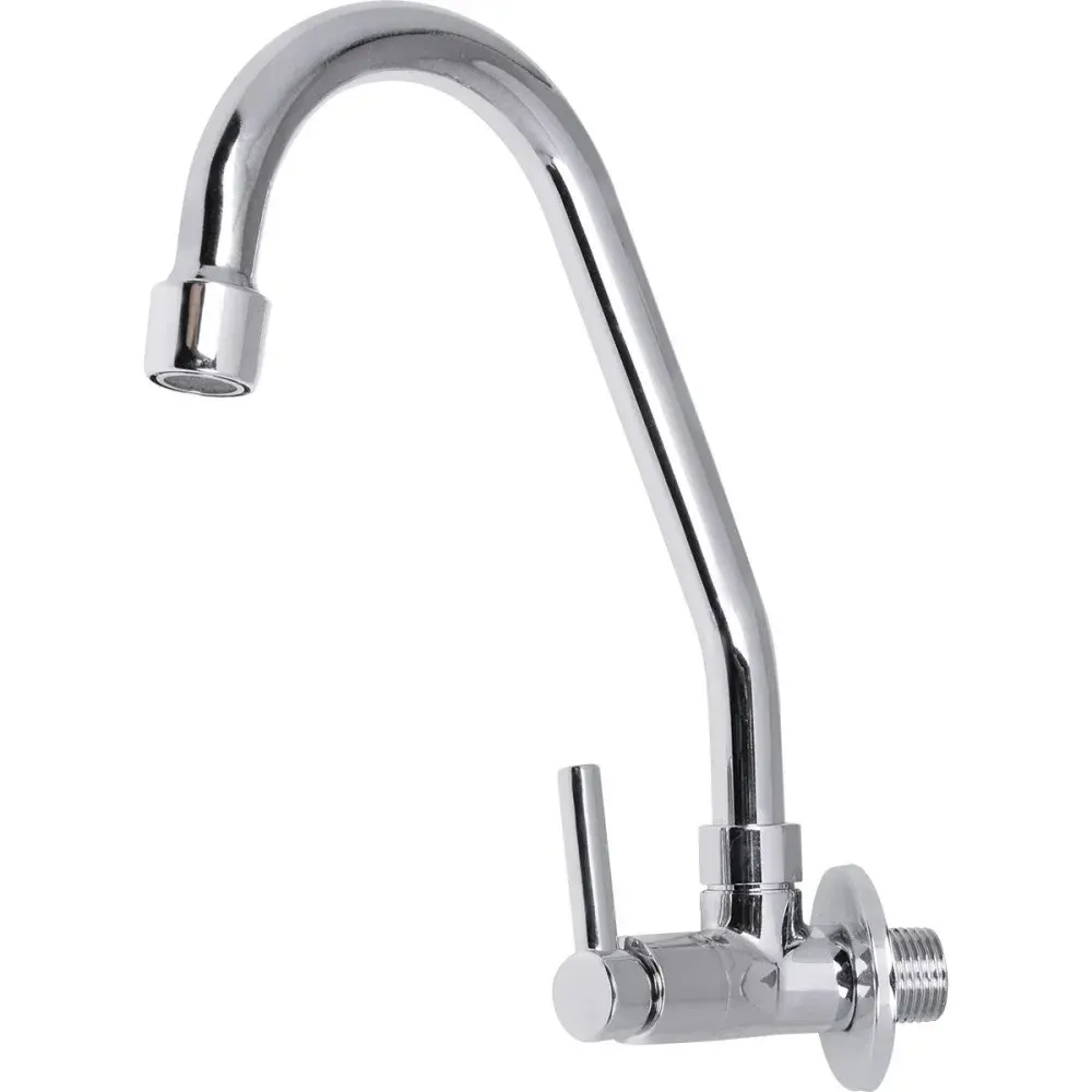 Torneira bica móvel 1/4 parede metal C60 Liege