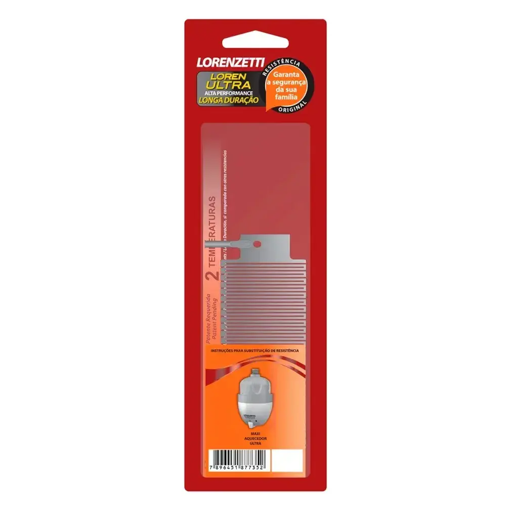 Resistência de chuveiro maxi aquecedor 4600W 220V lorenzetti Lorenzetti Duchas — fotografia 3