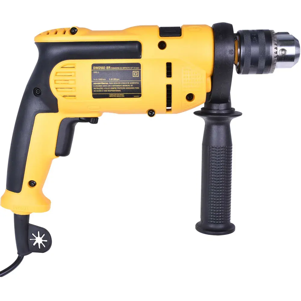 Furadeira de impacto reversível DWD502KB2 750W Dewalt — fotografia 4