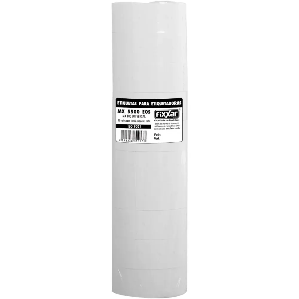 Etiqueta MX2212 e MX5500 10 rolos Fixxar