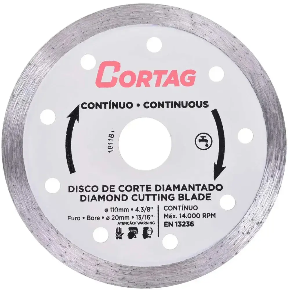 Disco diamantado contínuo 110MMX20MM Cortag — fotografia 6