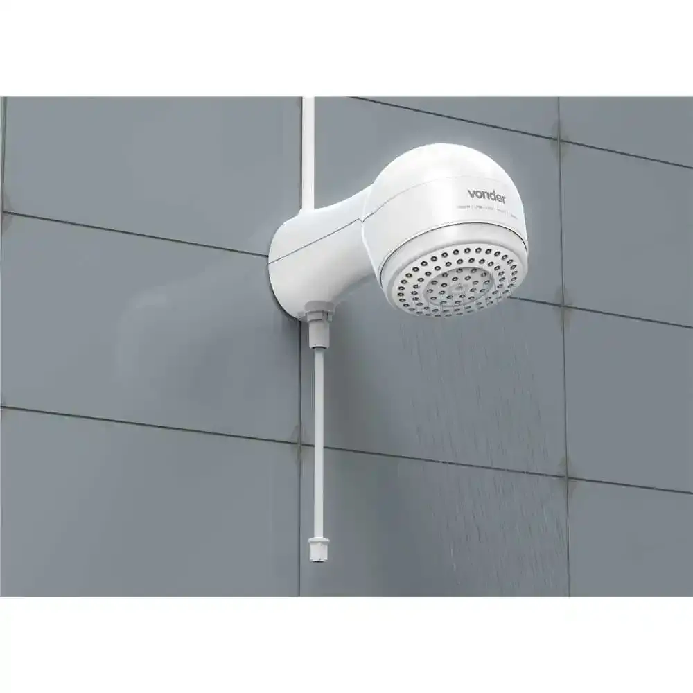 Ducha eletrônica 5500W 127V branca Vonder — fotografia 3