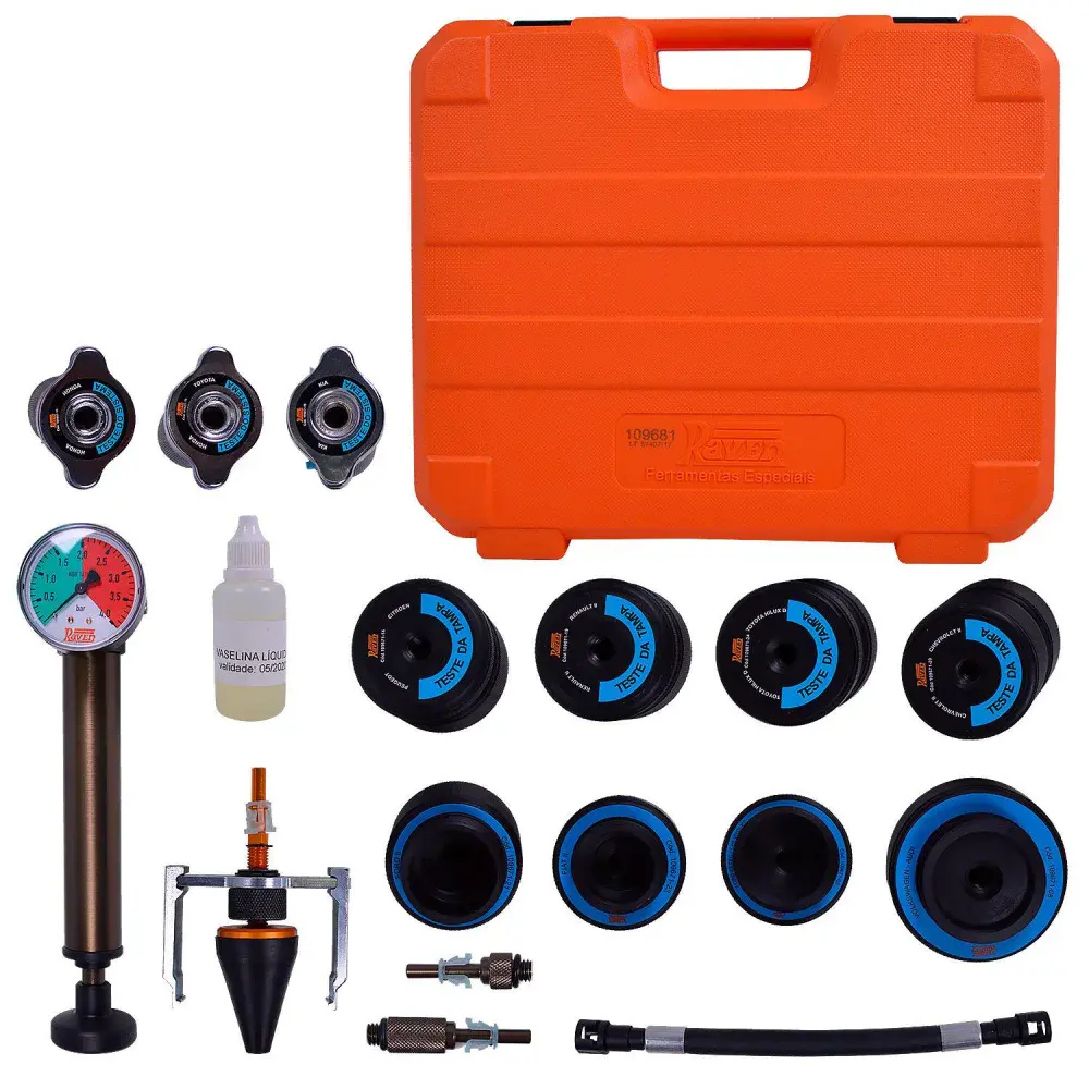 Kit teste do sistema de arrefecimento automotivo Raven — fotografia de referência