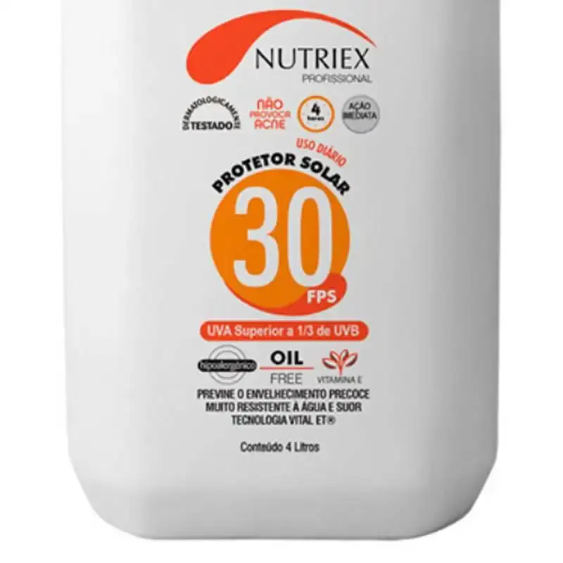 Protetor solar FPS 30 4.0 litros bombona Nutriex — fotografia 3