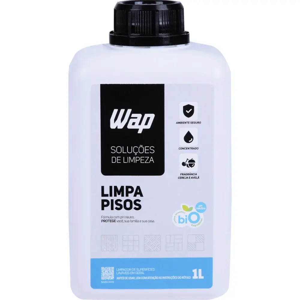 Limpador de porcelanato e pisos limpa pisos 1 litro Wap