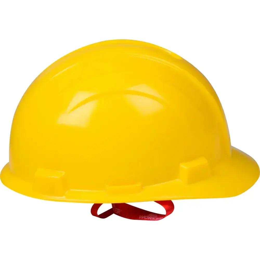 Capacete de proteção industrial max amarelo Worker — fotografia 8